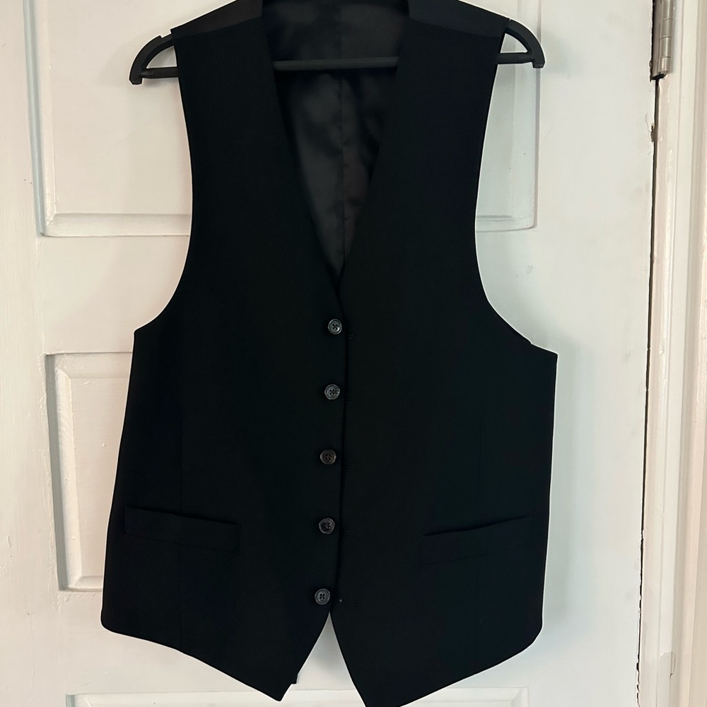 NWOT Chap’s Hoffman’s Classic Black Men's Vest